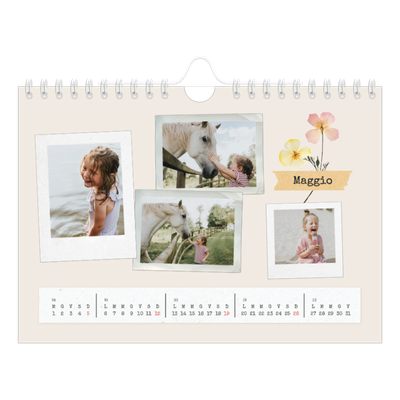 Calendario fotografico A5 — Scrapbooking vintage [copertina]