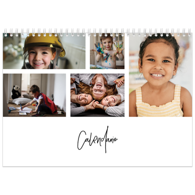 Calendario A4 Doppio — Disposizioni fotografiche [copertina]