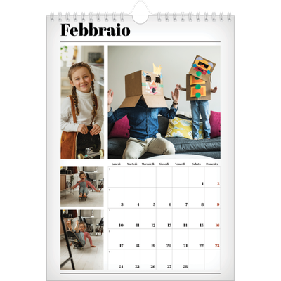 Calendario personalizzato A4 — Fresco di stampa [Febbraio]