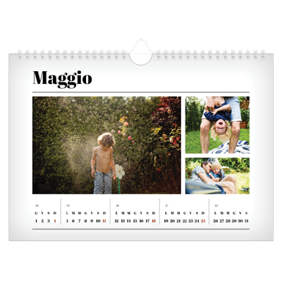 Calendario fotografico A4 — Fresco di stampa [copertina]