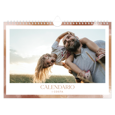 Calendario fotografico A4 — Effetto pennello [copertina]
