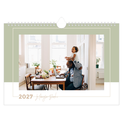 Calendario fotografico A4 — Cornici terrose [copertina]