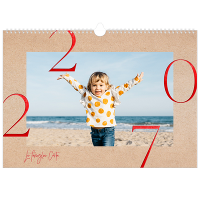 Calendario A3 orizzontale  — Esplosioni di rosso [copertina]