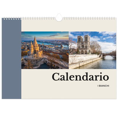 Calendario A3 orizzontale  — Vedute del mondo [copertina]