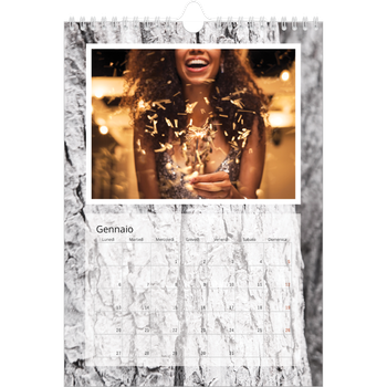 Calendario personalizzato A4 — Corteccia d'albero