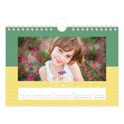 Calendario fotografico A5 — Colore e motivo [Febbraio]