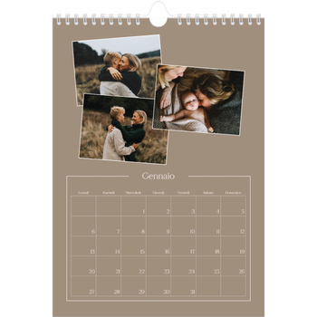 Calendario personalizzato A4 — Ricordi artigianali