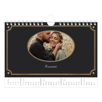 Calendario Fotografico A5 Orizzontale — Classico vintage