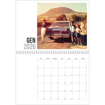 Calendario A4 Doppio — Testo abbreviato