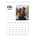 Calendario personalizzato A4 — Serif e momenti [Febbraio]