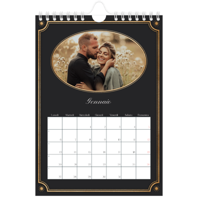 Calendario fotografico A5 — Classico vintage [Gennaio]