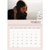 Calendario A4 Doppio — Testo sovrapposto [Marzo]