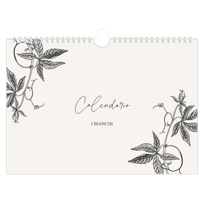 Calendario fotografico A4 — Inchiostro e edera [copertina]