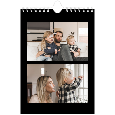 Calendario fotografico A5 — Black margin [copertina]