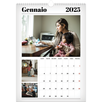 Calendario personalizzato A3 — Fresco di stampa