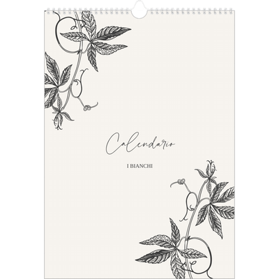 Calendario A3 verticale — Inchiostro e edera [copertina]