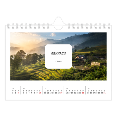 Calendario fotografico A5 — Tutta la storia [Gennaio]