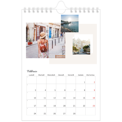 Calendario fotografico A5 — Toni spenti [Febbraio]