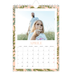 Calendario fotografico A5 — Carta da parati floreale [Aprile]