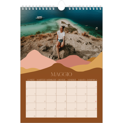 Calendario personalizzato A4 — Montagne [copertina]