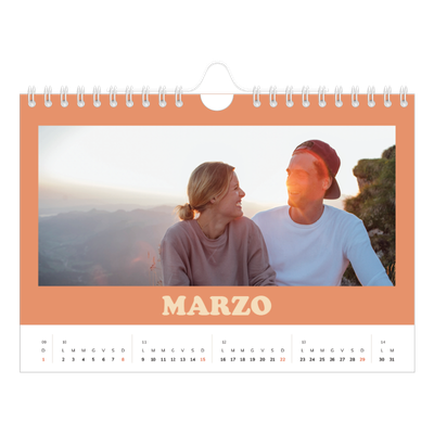 Calendario fotografico A5 — Cornici retrò [Marzo]