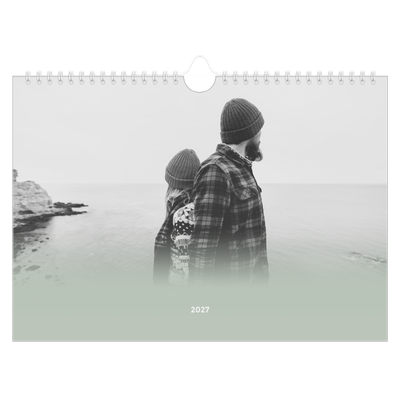 Calendario fotografico A4 — Verde nebbioso [copertina]