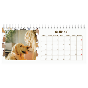 Calendario Fotografico da Tavolo — Cucciolo giocherellone