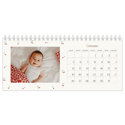 Calendari da tavolo — Ciliegie [Gennaio]