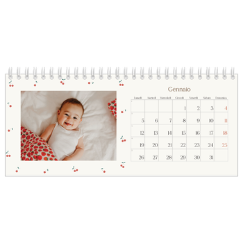 Calendario Fotografico da Tavolo — Ciliegie