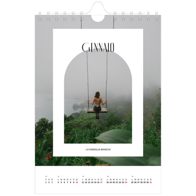 Calendario fotografico A5 — L'arco aperto [Gennaio]