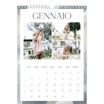 Calendario personalizzato A4 — Effetto pennello