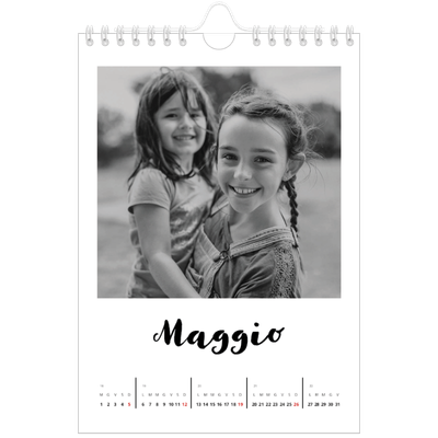 Calendario fotografico A5 — Scritto a mano [copertina]