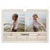 Calendario fotografico A4 — Effetto timbro artigianale [Febbraio]