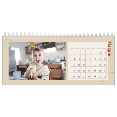 Calendari da tavolo — Testo asimmetrico [copertina]