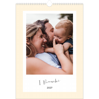 Calendario famiglia A3 verticale — Calendario moderno - Famiglia di 4 [copertina]