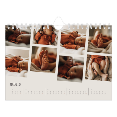 Calendario fotografico A5 — Ricordi in movimento [copertina]