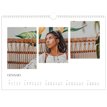 Calendario Fotografico A3 Orizzontale — Mosaici di viaggio