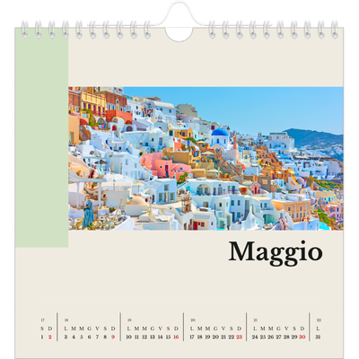 Calendari quadrati — Vedute del mondo [Maggio]
