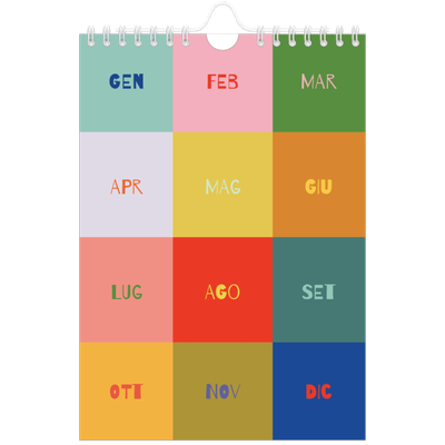 Calendario fotografico A5 — Divertente colorato [copertina]
