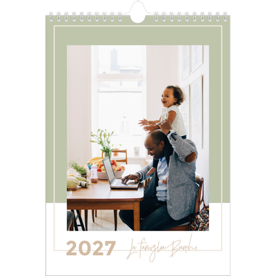 Calendario personalizzato A4 — Cornici terrose [copertina]