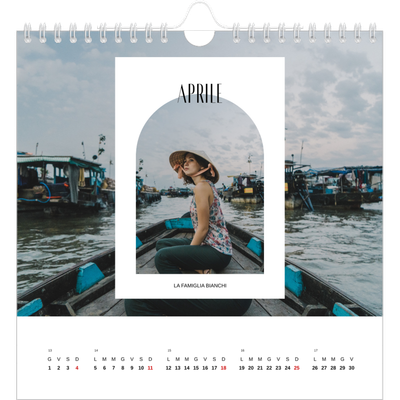 Calendari quadrati — L'arco aperto [Aprile]