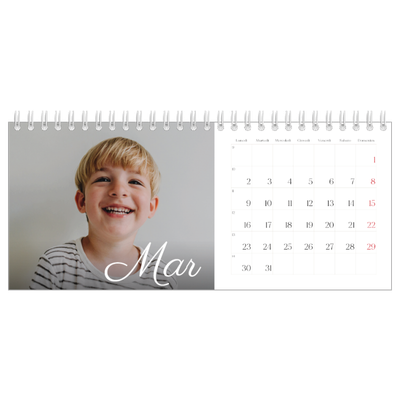 Calendari da tavolo — Mese scritto a mano [Marzo]