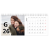 Calendari da tavolo — Stile lettera [Gennaio]