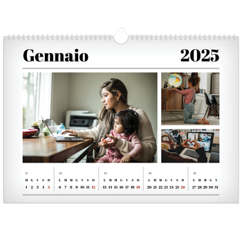 Calendario Fotografico A3 Orizzontale — Fresco di stampa