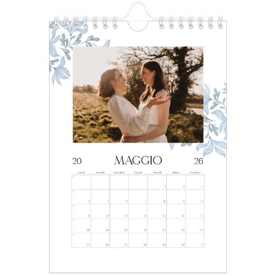 Calendario fotografico A5 — Floreale elegante [copertina]