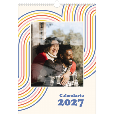 Calendario A3 verticale — Strisce retro [copertina]