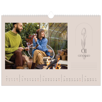Calendario Fotografico A3 Orizzontale — Batanico semplice
