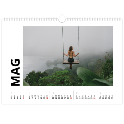 Calendario A3 orizzontale  — White space [copertina]
