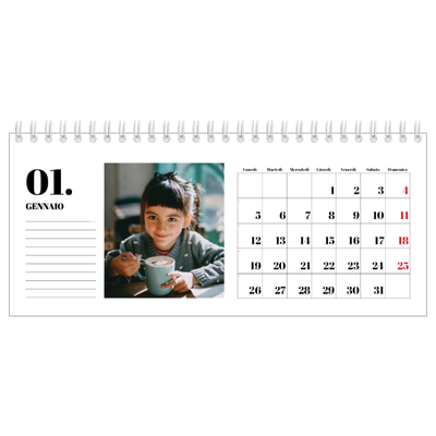 Calendari da tavolo — Serif e momenti [Gennaio]