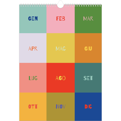 Calendario A3 verticale — Divertente colorato [copertina]